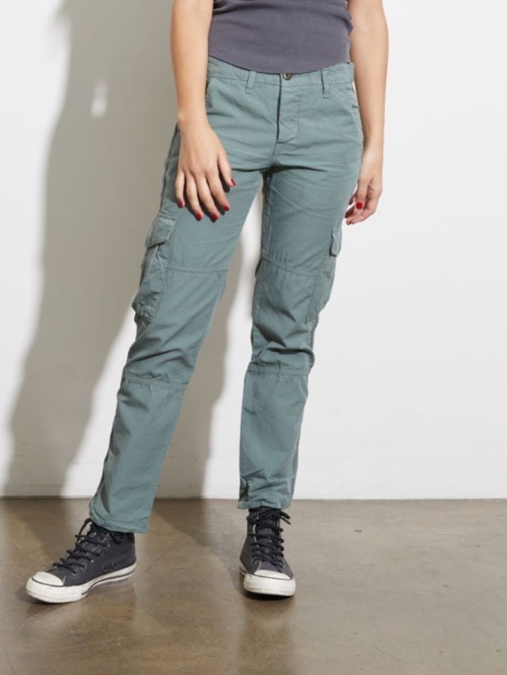 NSF Basquiat Cargo Slouchy Cropped Pant Sulpher Stone Army Military Green 26